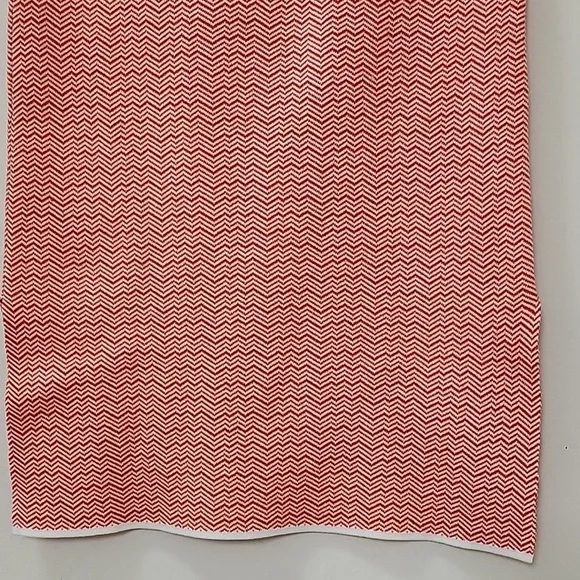 Tory Burch Sport Sleeveless Knit Top Orange White Chevron Size XS - Picture 12 of 17